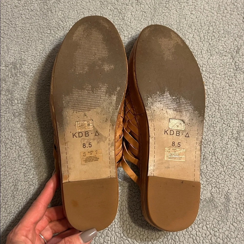 Kelsi Dagger Brooklyn Maple Woven Mules Size 8.5 - Picture 10 of 11